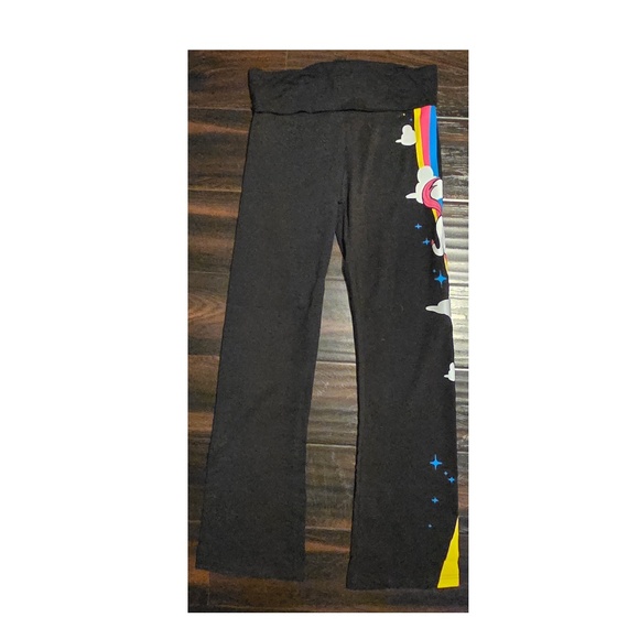 NWT UNICORN YOGA PANTS - SO CUTE!!!  SZ M - Picture 1 of 5